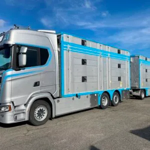 SCANIA S660 + PEZZAIOLI - 3 étages - 2 compartiments - 2023