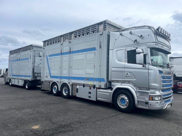 SCANIA R580 + PEZZAIOLI - 3 étages - 2 compartiments - 2015 – Image 2