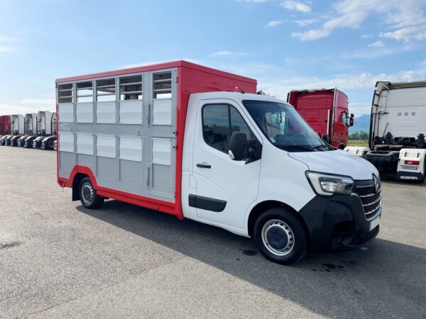 RENAULT MASTER DCI 145CH - 2021 - caisse bétaillère alu 2 étages neuve – Image 2