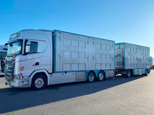 SCANIA S540 + PEZZAIOLI - 3 étages 2 compartiments - 2022