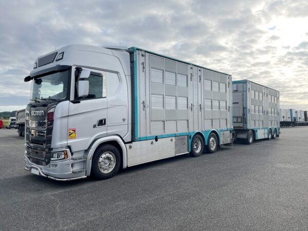 SCANIA S590 + PEZZAIOLI - 3 étages 2 compartiments - 2022